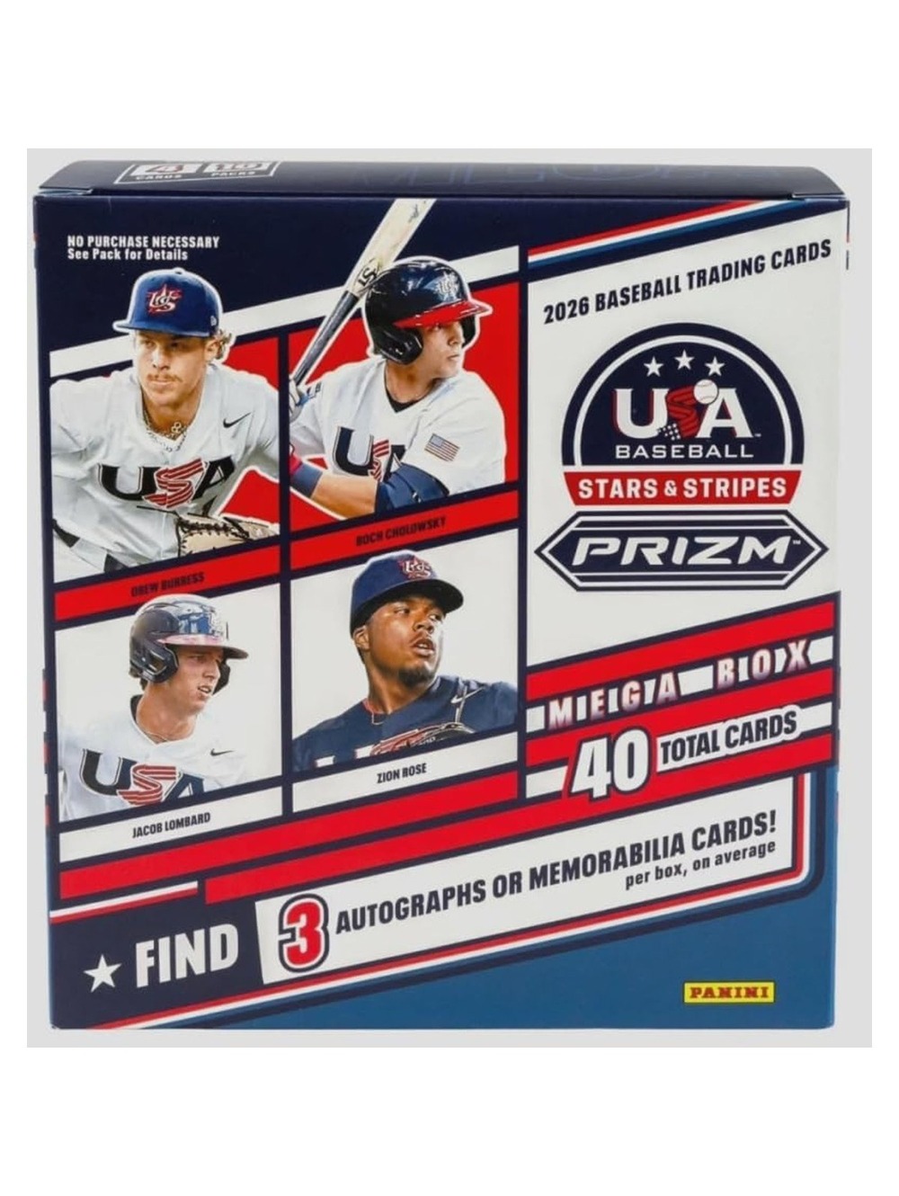 2026 Panini USA Stars & Stripes Prizm Baseball Mega Box